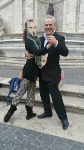 Antonio e Flaminia, organizzatori del flash mob romano